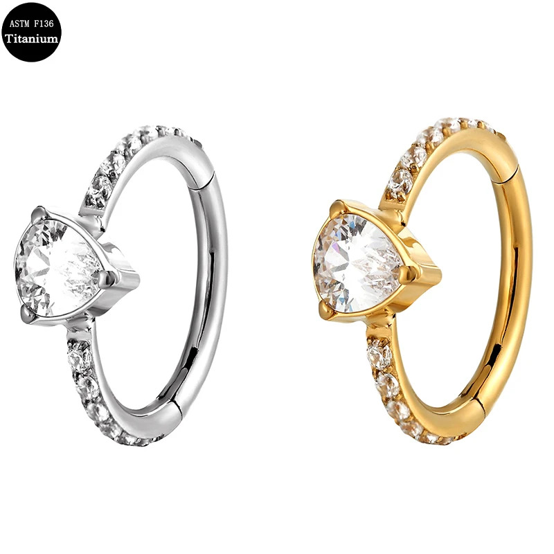 F136 Titanium Piercing Nose Ring Zircon CZ Stone Hight Segment Rings Open Small Septum Piercing Nose Earri Jewelry
F136 Titanium Piercing Nose Ring Zircon CZ Stone Hight Segment Rings Open Small Septum Piercing Nose Earri Jewelry