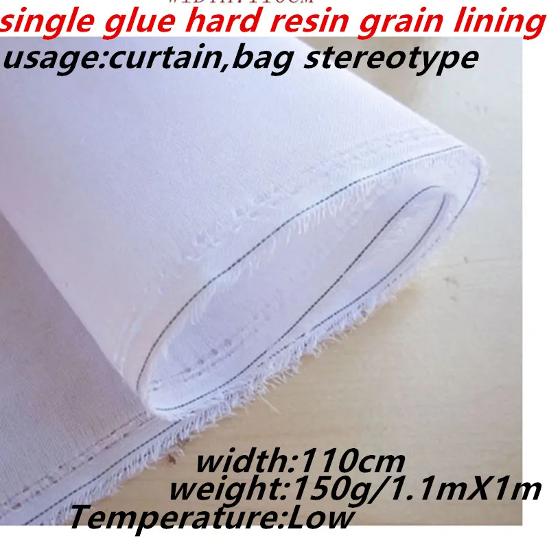 1.1m 150g single side adhesive glue hard cloth Iron-on resin grain interlining fabric curtain bag patchwork diy accessories1000
1.1m 150g single side adhesive glue hard cloth Iron-on resin grain interlining fabric curtain bag patchwork diy accessories1000