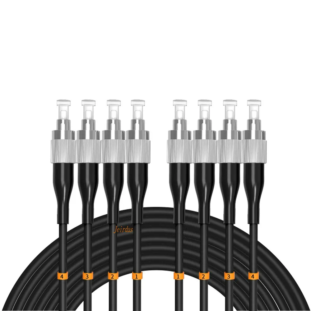 49ft Outdoor Armored 15 Meters FC-FC 4 Core 9/125 OS1 Single-mode Fiber Optic Cable Patch Cord Jumper FC to FC FC/PC-FC/PC
49ft Outdoor Armored 15 Meters FC-FC 4 Core 9/125 OS1 Single-mode Fiber Optic Cable Patch Cord Jumper FC to FC FC/PC-FC/PC