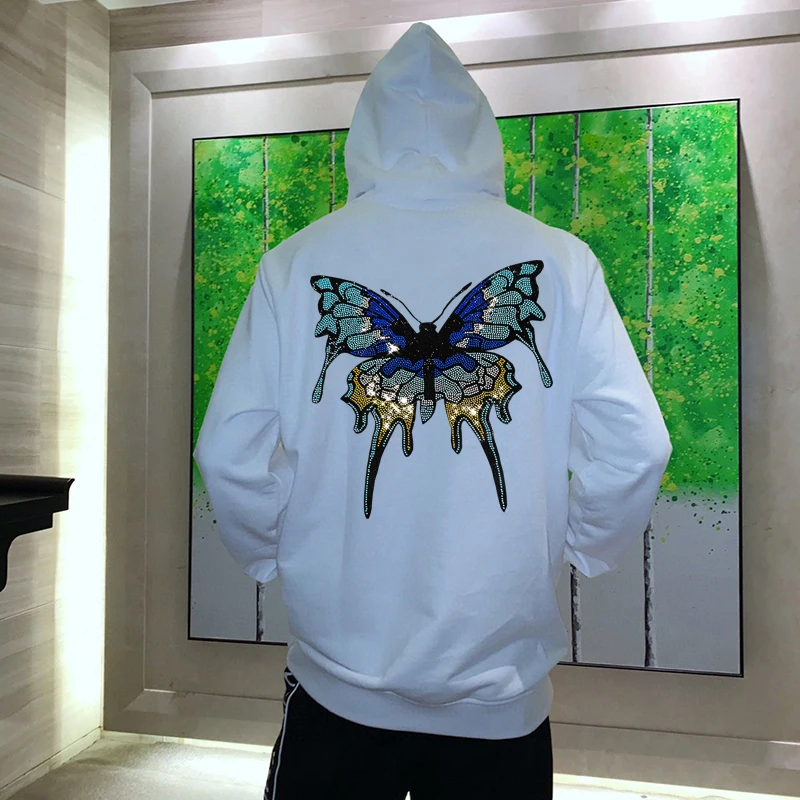 Butterfly Hot Diamond Style Trend Design Men's Hoodie Oversized Winter Sweatshirt Quality Warm Tops Couple
Butterfly Hot Diamond Style Trend Design Men's Hoodie Oversized Winter Sweatshirt Quality Warm Tops Couple