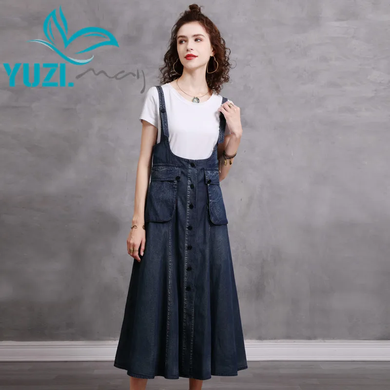 Dress For Women 2021 Yuzi.may Boho New Denim Women Dresses Adjustable Shoulder Girdle Single Breasted Suspender Vestido A82306
Dress For Women 2021 Yuzi.may Boho New Denim Women Dresses Adjustable Shoulder Girdle Single Breasted Suspender Vestido A82306