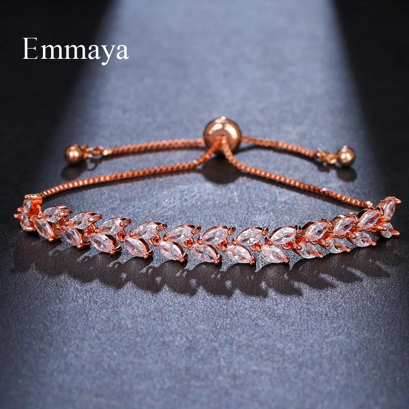 EMMAYA Deliicate Adjustable AAA Zirconia Bracelet Shiny Jewelry For Women Three Color Fashion Dress-up In Bridal Party
EMMAYA Deliicate Adjustable AAA Zirconia Bracelet Shiny Jewelry For Women Three Color Fashion Dress-up In Bridal Party