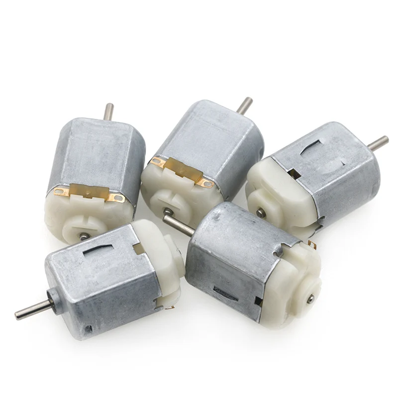 130 Small Motor DC 3-6V Ultra High Speed DIY Hobby Remote Control Toy Car 5pcs 13000rpm Mini Motor for High-speed Toy Car Fan
130 Small Motor DC 3-6V Ultra High Speed DIY Hobby Remote Control Toy Car 5pcs 13000rpm Mini Motor for High-speed Toy Car Fan