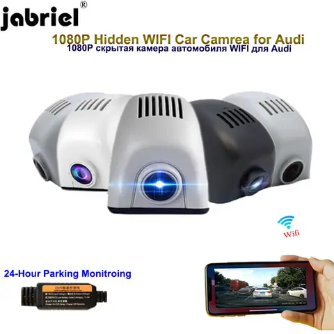Jabriel WIFI Auto 1080P Dash Cam Car Camera Car Dvr For Audi A6 C6 C5 C7 A4 B8 B6 B7 B9 B5 A3 8p 8v 8l A5 8t B9 A1 Q5 Q7 4l 4m