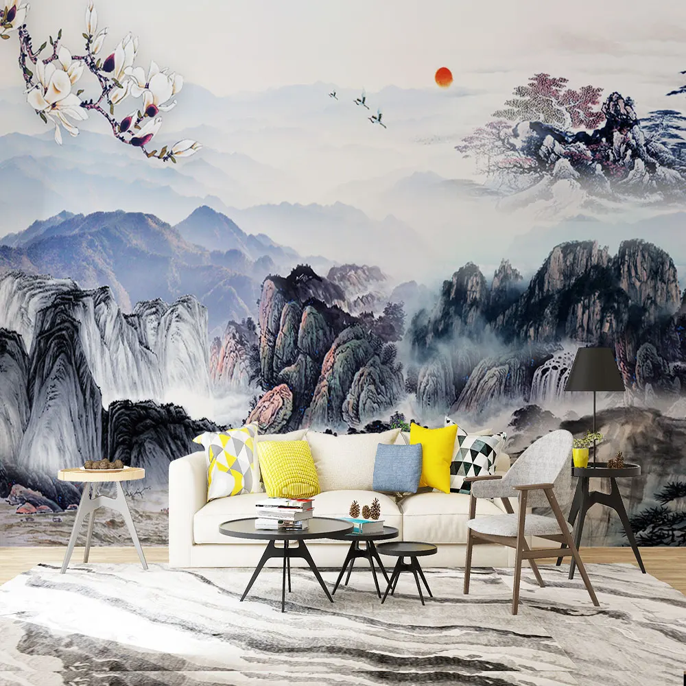 Custom Mural Wallpaper New Chinese Ink Abstract Landscape Background Wall Painting
Custom Mural Wallpaper New Chinese Ink Abstract Landscape Background Wall Painting