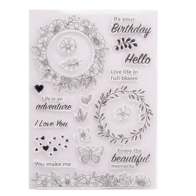 1pc Butterfly Flowers Transparent Silicone Stamp DIY Scrapbooking Rubber Coloring Embossed Diary Decor Template Reusable 15*21cm
1pc Butterfly Flowers Transparent Silicone Stamp DIY Scrapbooking Rubber Coloring Embossed Diary Decor Template Reusable 15*21cm