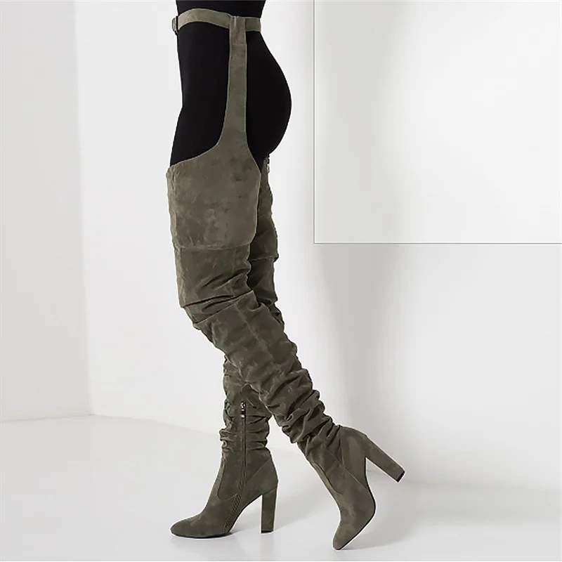 2024 Sexy High Heels Shoes Women Thigh High Boots Ladies Suede Over The Knee Boot Fashion Belt Long Boots Female
2024 Sexy High Heels Shoes Women Thigh High Boots Ladies Suede Over The Knee Boot Fashion Belt Long Boots Female