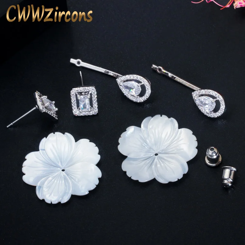 CWWZircons Handmade Natural Shell Flower and Cubic Zirconia DIY Earrings Accessories Jewelry Findings Components D001
CWWZircons Handmade Natural Shell Flower and Cubic Zirconia DIY Earrings Accessories Jewelry Findings Components D001