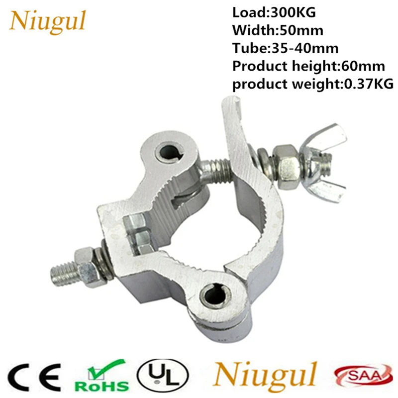 10pcs/lot Stage Lights Clamp DJ Stage Lighting Truss Fastener For Pipe 35-40mm 300KG Capacity /Big Stage Light Hook /Accessories
10pcs/lot Stage Lights Clamp DJ Stage Lighting Truss Fastener For Pipe 35-40mm 300KG Capacity /Big Stage Light Hook /Accessories