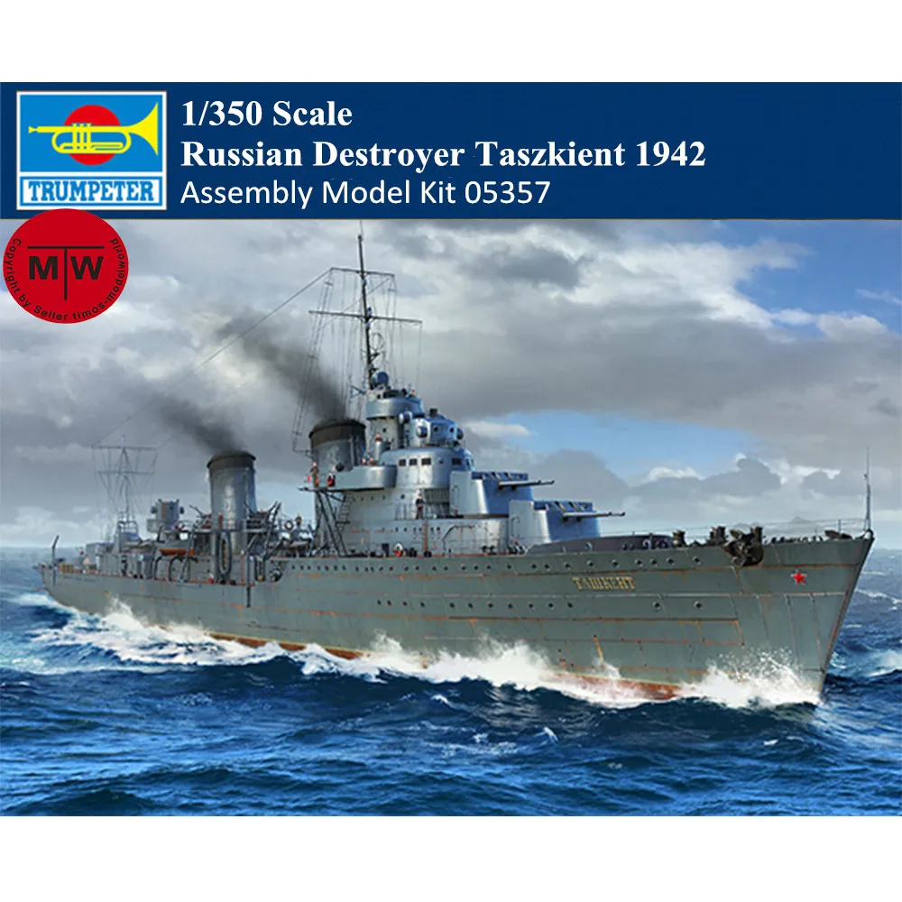 Sale Trumpeter 05357 1/350 Scale Russian Destroyer Taszkient 1942 Military Plastic Assembly Model Kits
Sale Trumpeter 05357 1/350 Scale Russian Destroyer Taszkient 1942 Military Plastic Assembly Model Kits