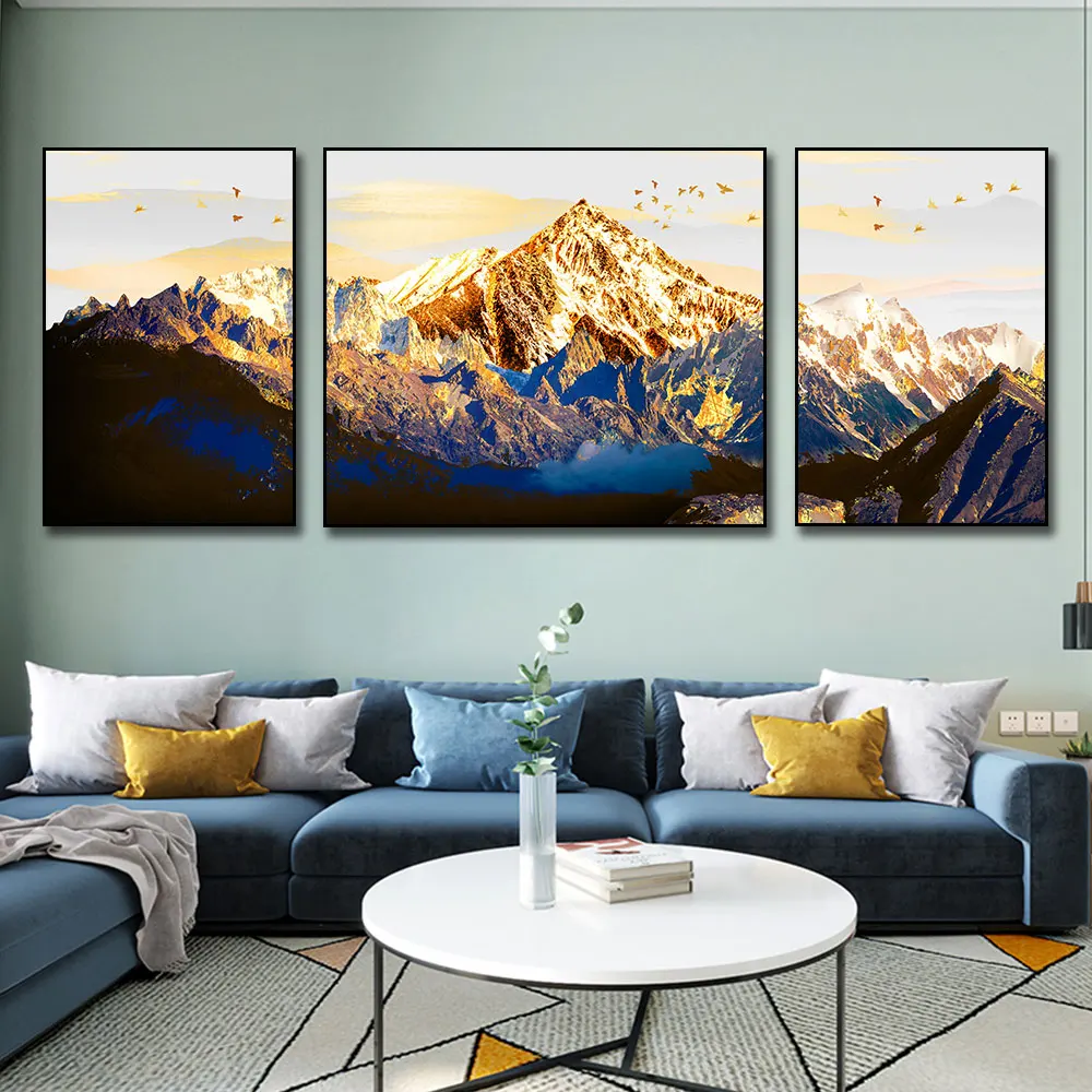 3PCS Golden Mountain Canvas Interior Paintings Prints Modern Aesthetic Landscape Wall Art Poster Pictures Home Decor Unframed
3PCS Golden Mountain Canvas Interior Paintings Prints Modern Aesthetic Landscape Wall Art Poster Pictures Home Decor Unframed