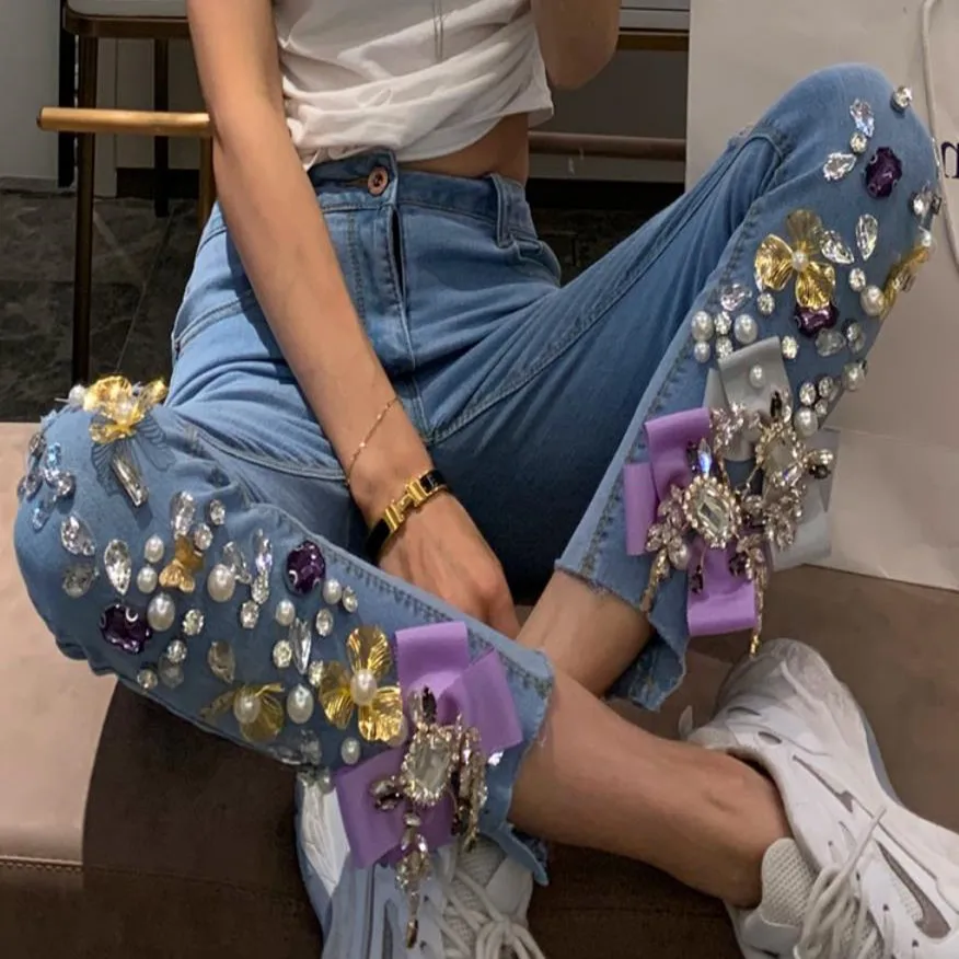 New arrival spring summer fashion Rhinestones Jeans Women Cotton Denim Skinny hole Pencil girl jeans
New arrival spring summer fashion Rhinestones Jeans Women Cotton Denim Skinny hole Pencil girl jeans
