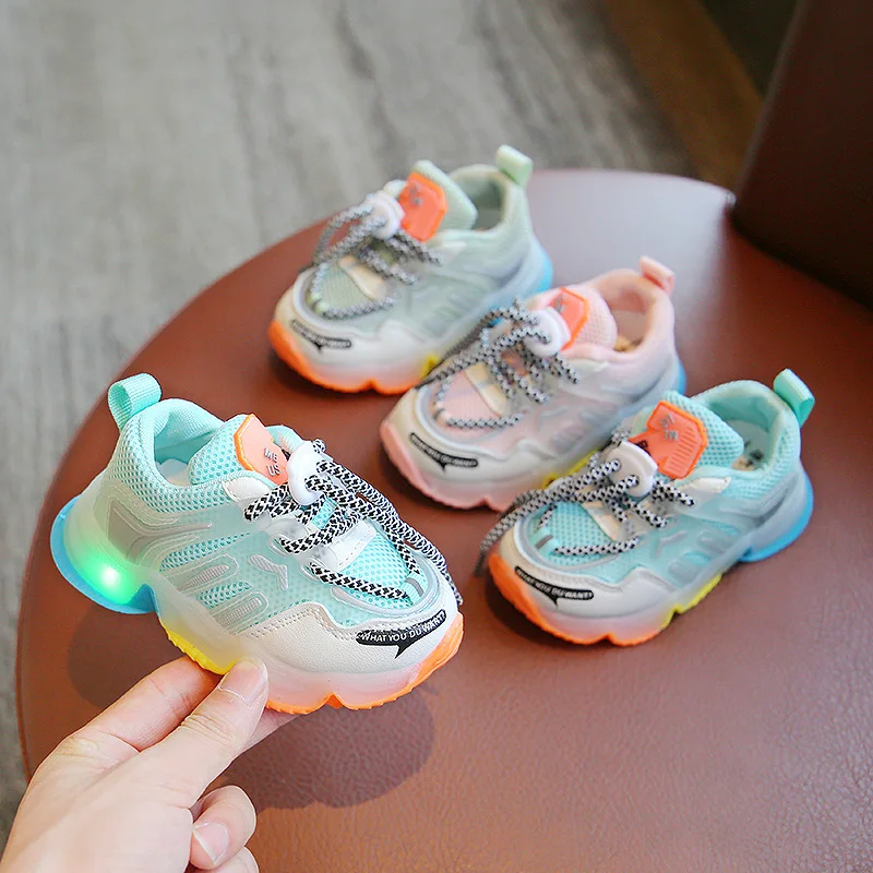 Rainbow New Style Children Shoes Toddler Infant Kids Baby Girls Boys LED Light Shoes Damping Casual Sneakers Running Shoes DX002
Rainbow New Style Children Shoes Toddler Infant Kids Baby Girls Boys LED Light Shoes Damping Casual Sneakers Running Shoes DX002