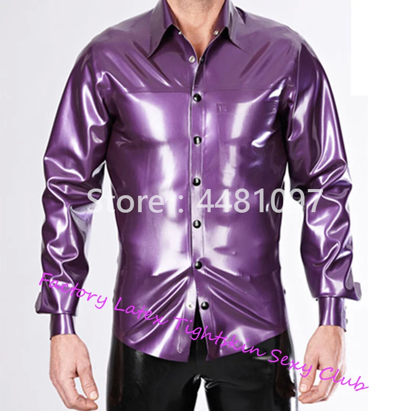 men's latex purple shirt rubber coat for adult plus size hot sale Customize sexy halloween costume role play costumes
men's latex purple shirt rubber coat for adult plus size hot sale Customize sexy halloween costume role play costumes
