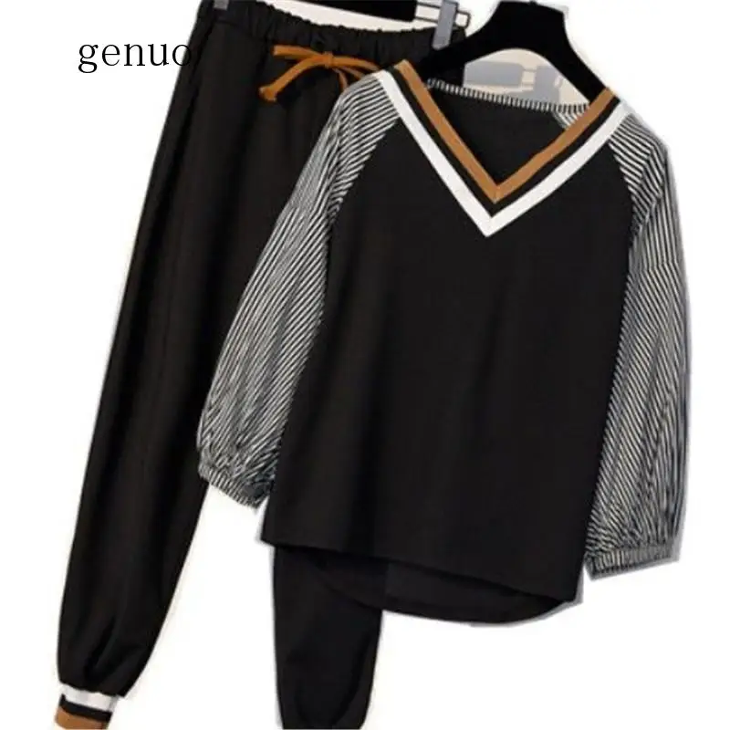 Women Two Piece Set Spring Long Sleeve T Shirt+ Long Pants Casual Women Tracksuit Set 5XL
Women Two Piece Set Spring Long Sleeve T Shirt+ Long Pants Casual Women Tracksuit Set 5XL