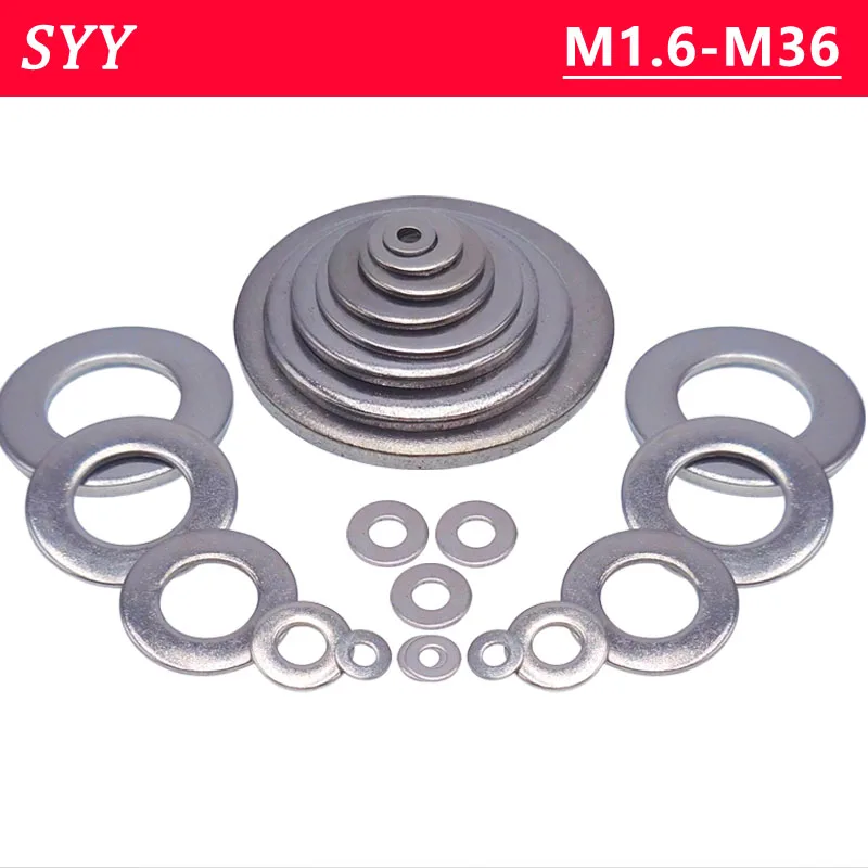 M1.6M2M2.5M3M3.5M4M5M6M8M10M12M14M16M18M20M22-M36 DIN125 Spacer Stainless Steel Washer Plain Gasket for Screws Flat Metal Washer
M1.6M2M2.5M3M3.5M4M5M6M8M10M12M14M16M18M20M22-M36 DIN125 Spacer Stainless Steel Washer Plain Gasket for Screws Flat Metal Washer