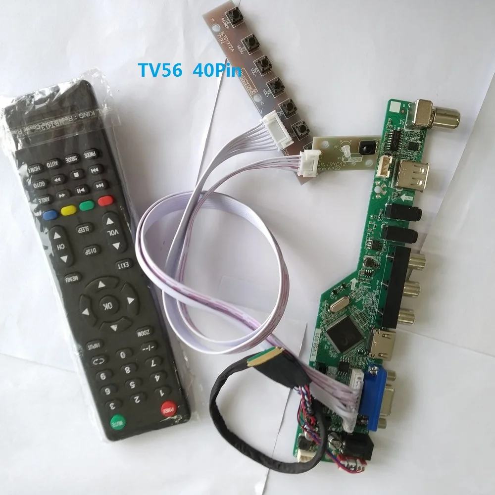 Комплект для LP156WH3-TLA3/LP156WH3-TLC3, пульт дистанционного управления VGA, 40 контактов, LVDS, 15,6 дюйма, плата контроллера ТВ, драйвер, панель экрана, ЖК-дисплей, светодиодный 1366X768
Комплект для LP156WH3-TLA3/LP156WH3-TLC3, пульт дистанционного управления VGA, 40 контактов, LVDS, 15,6 дюйма, плата контроллера ТВ, драйвер, панель экрана, ЖК-дисплей, светодиодный 1366X768
