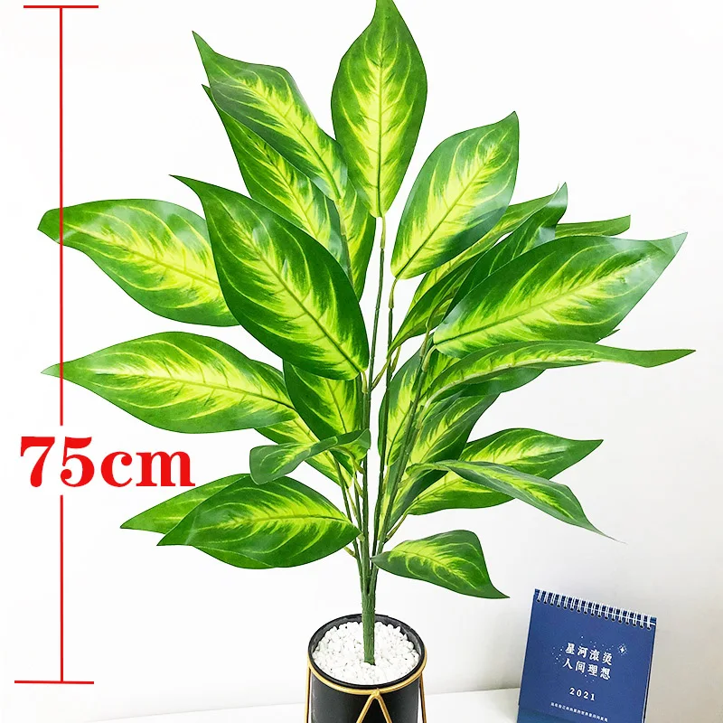 75cm 26 Leaves Large Artificial Tree Tropical Monstera Plants Fake Palm Leafs Plant Plastic Shrubs Foliage For Desk Garden Decor
75cm 26 Leaves Large Artificial Tree Tropical Monstera Plants Fake Palm Leafs Plant Plastic Shrubs Foliage For Desk Garden Decor