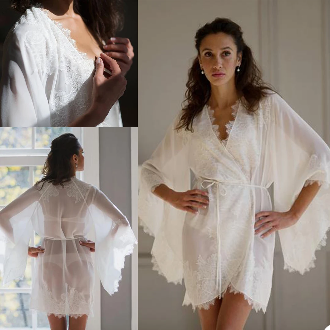 Sexy Elegant Robe Nightwear Lace Long Sleeve With Belt Women Nightgown For Photo Party Lingerie Pajamas
Sexy Elegant Robe Nightwear Lace Long Sleeve With Belt Women Nightgown For Photo Party Lingerie Pajamas