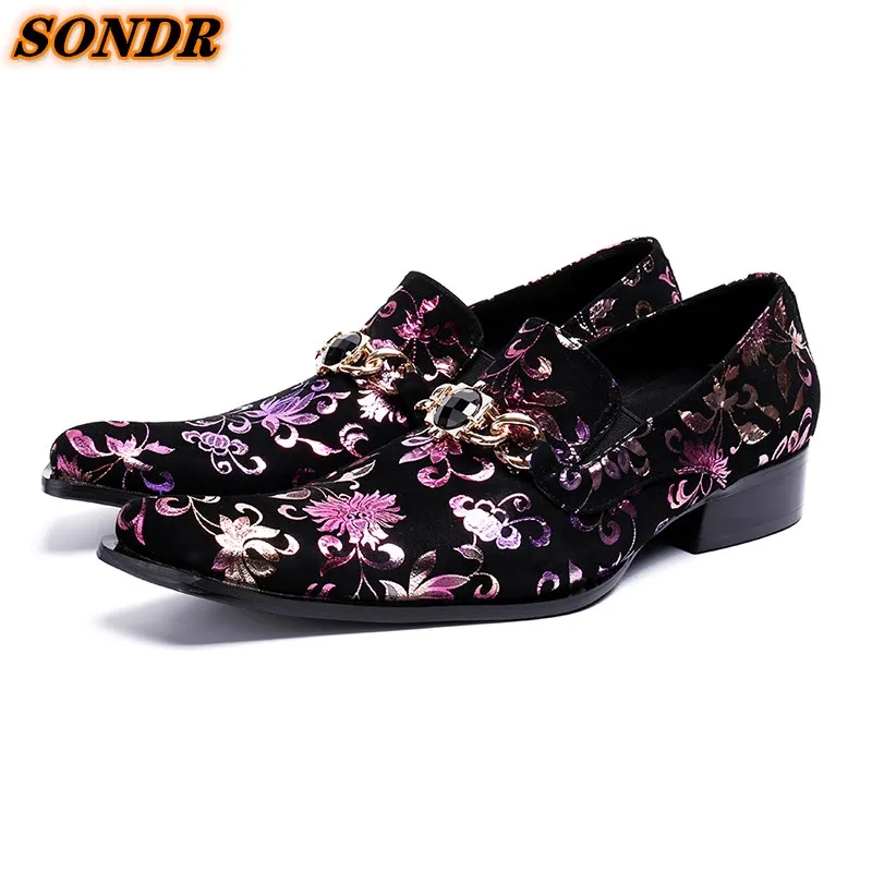 Fashion Print Men Genuine Leather Shoes Square Toe Slip On Buckle Strap For Men Dress Business Formal Shoes Zapatos Hombre
Fashion Print Men Genuine Leather Shoes Square Toe Slip On Buckle Strap For Men Dress Business Formal Shoes Zapatos Hombre