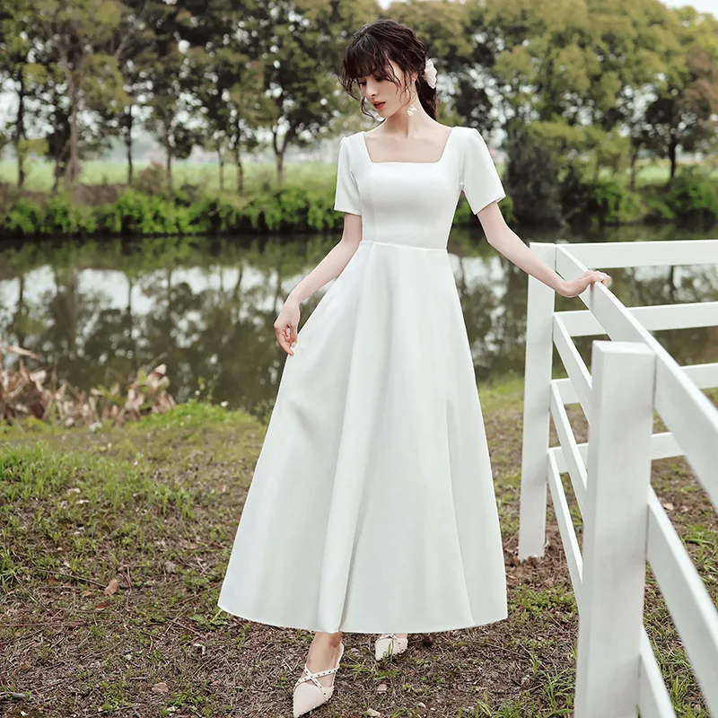 Banquet Gowns Qipao Temperament White Slim A-Line Evening Party Gown Elegant Vestidos Robe De Soiree
Banquet Gowns Qipao Temperament White Slim A-Line Evening Party Gown Elegant Vestidos Robe De Soiree