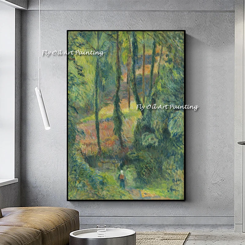 Impressionism Handmade Paul Gauguin Modern Oil Painting Green Forest Corridor Porch Wall Arts Adult Home Decor Christmas Gift
Impressionism Handmade Paul Gauguin Modern Oil Painting Green Forest Corridor Porch Wall Arts Adult Home Decor Christmas Gift