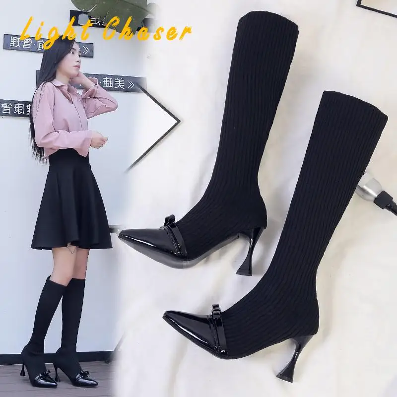 Women Sock Knee High Boots 2022 Over The Knee Boots Slim Stretch Fabric Winter Platform Heels Boots Sexy Shoes Plus Big Size 40
Women Sock Knee High Boots 2022 Over The Knee Boots Slim Stretch Fabric Winter Platform Heels Boots Sexy Shoes Plus Big Size 40