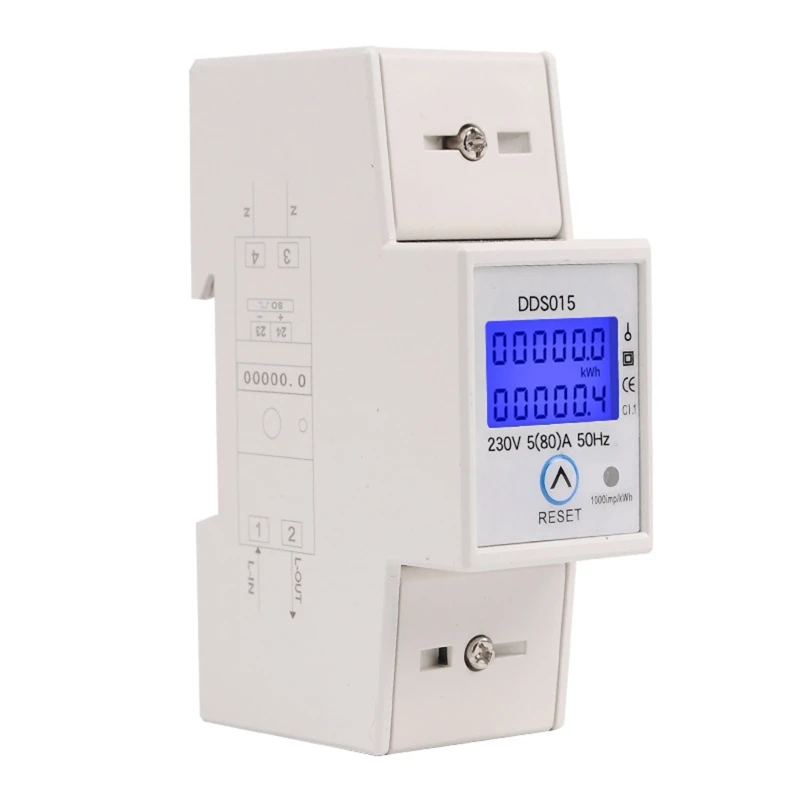 DDS015 230V 5-80A кВт-ч Электрический счетчик одиночной фазы с возвратом Мощность потребления
DDS015 230V 5-80A кВт-ч Электрический счетчик одиночной фазы с возвратом Мощность потребления