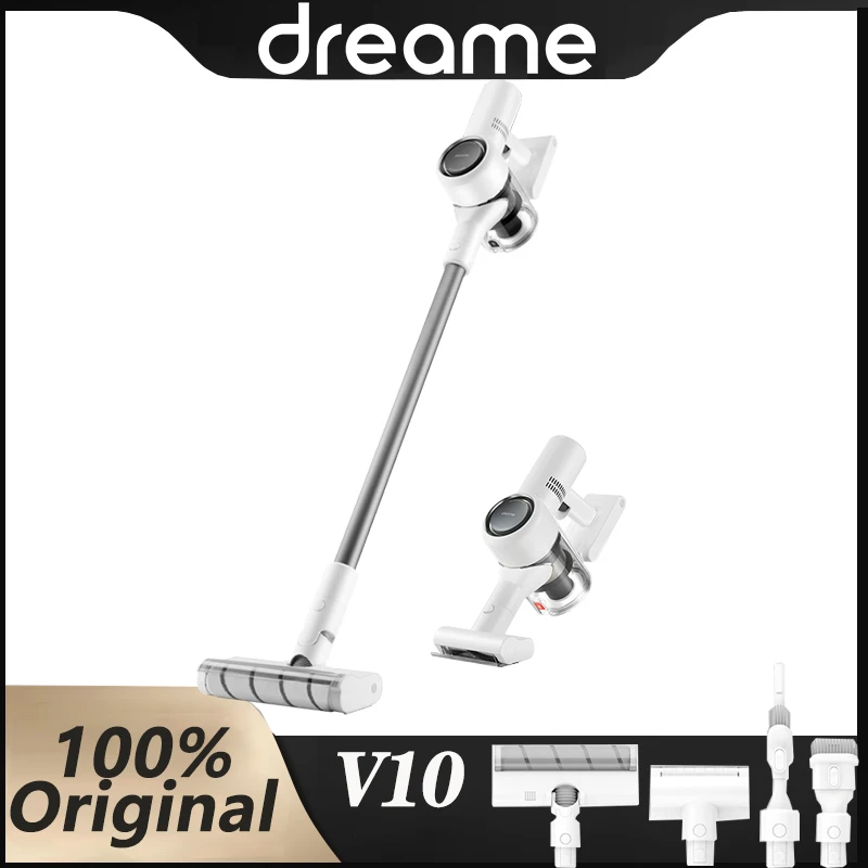 Ручной портативный беспроводной пылесос Dreame V10 Boreas, обновленный пылесос Dreame V9 V9P с сильным всасыванием
Ручной портативный беспроводной пылесос Dreame V10 Boreas, обновленный пылесос Dreame V9 V9P с сильным всасыванием
