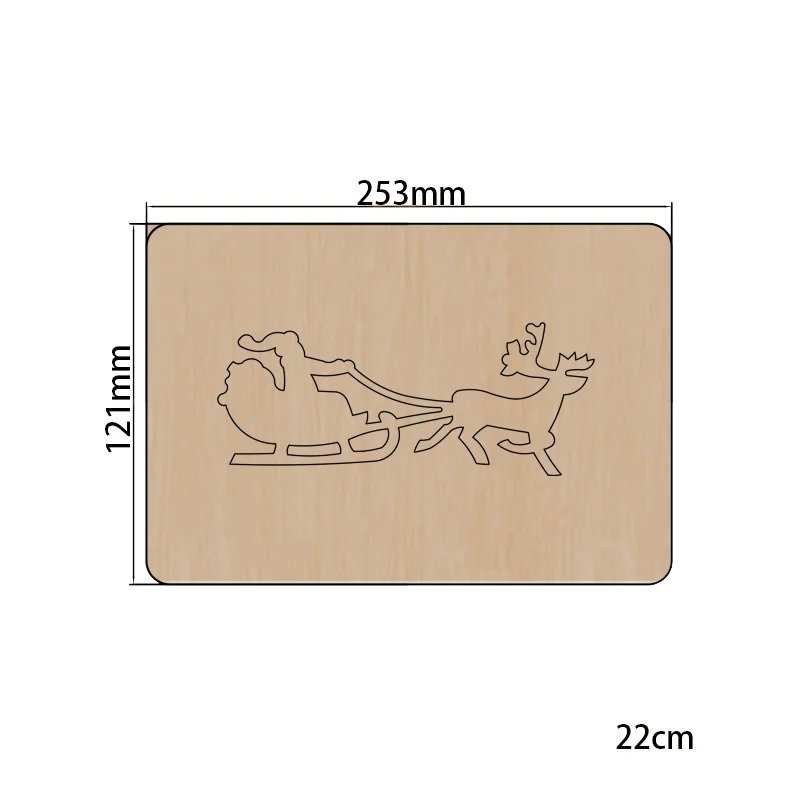 2021 New Christmas Elk Sledding cutter Cutting Die Mold Diy Scrapbook Decoration Wooden Knife Mould Suitable For Fustelle
2021 New Christmas Elk Sledding cutter Cutting Die Mold Diy Scrapbook Decoration Wooden Knife Mould Suitable For Fustelle