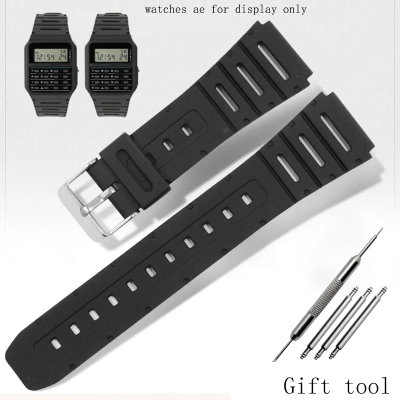 Black Silicone Watchband Replacement C-asio G Shock CA-53W/FT-10W-520U/W-720G Male And Female Watch Chain
Black Silicone Watchband Replacement C-asio G Shock CA-53W/FT-10W-520U/W-720G Male And Female Watch Chain
