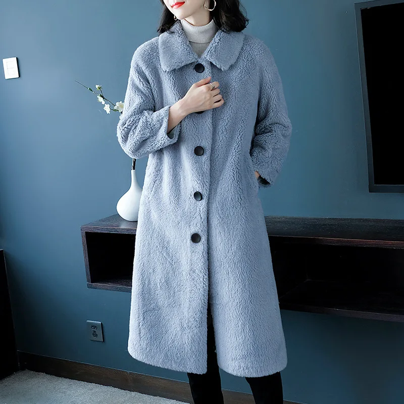 Winter Women High Quality real lambswool Fur OverCoats Luxury long casual Thick Warm Plus Size Female 2019 blue free ship
Winter Women High Quality real lambswool Fur OverCoats Luxury long casual Thick Warm Plus Size Female 2019 blue free ship
