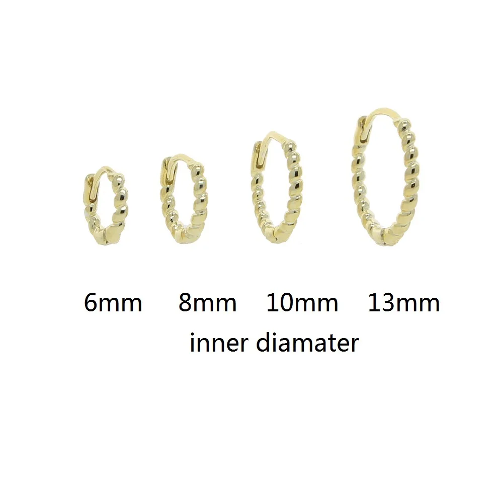 Fine 100% 925 Sterling Silver Rhodium Gold Plated 6mm 8mm 10mm 13mm Various Sized Rope Band Mini Huggie Hoop Earring
Fine 100% 925 Sterling Silver Rhodium Gold Plated 6mm 8mm 10mm 13mm Various Sized Rope Band Mini Huggie Hoop Earring