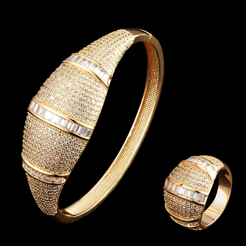 Zlxgirl New arrival 2pcs Bangle and ring jewelry sets 58mm size Cubic zircon copper Bangle&Bracelet ring women's bangle sets
Zlxgirl New arrival 2pcs Bangle and ring jewelry sets 58mm size Cubic zircon copper Bangle&Bracelet ring women's bangle sets