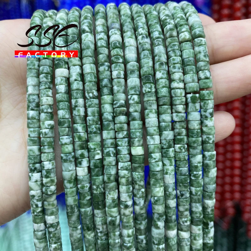 2x4mm Small Natural Green Spot Stone Beads Flat Loose Beads For Jewelry Making DIY Bracelet Necklace Accessories Wholesale 15"
2x4mm Small Natural Green Spot Stone Beads Flat Loose Beads For Jewelry Making DIY Bracelet Necklace Accessories Wholesale 15"