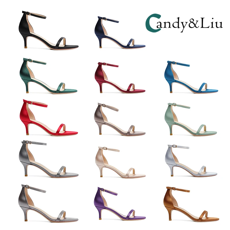 Sandals Fashion Women Summer 2023 New Sexy Silks Satins Black Open Toe Stilettos 6cm High Heels Lady Graceful Customize Color
Sandals Fashion Women Summer 2023 New Sexy Silks Satins Black Open Toe Stilettos 6cm High Heels Lady Graceful Customize Color