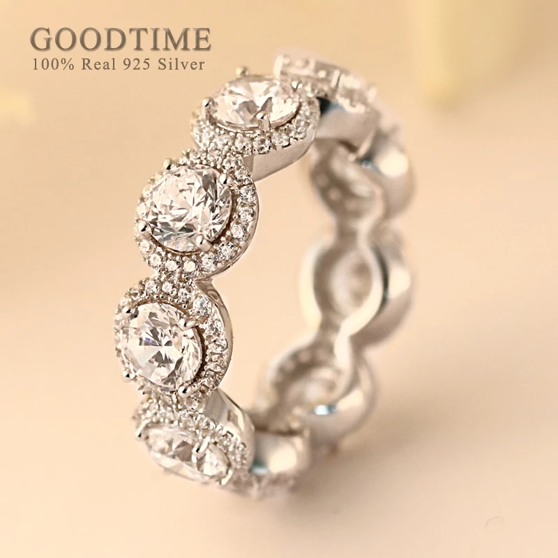 925 Sterling Silver Ring Luxury Rhinestone Cubic Zircon Ring Fashion Accessories For Women Bride Wedding Party Gift For Lover
925 Sterling Silver Ring Luxury Rhinestone Cubic Zircon Ring Fashion Accessories For Women Bride Wedding Party Gift For Lover