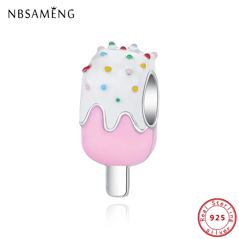Original 100% 925 Sterling Silver Charms Pink Ice Cream Charm Bead Fit Pandora Bracelets Necklaces Women DIY Gift Jewelry
Original 100% 925 Sterling Silver Charms Pink Ice Cream Charm Bead Fit Pandora Bracelets Necklaces Women DIY Gift Jewelry