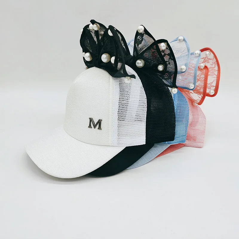 Children Pearl Bow cartoon Baseball Cap 4Colors Girls Snapback Sun Caps Mesh Kids Outdoor Traval Baby Sun Hat
Children Pearl Bow cartoon Baseball Cap 4Colors Girls Snapback Sun Caps Mesh Kids Outdoor Traval Baby Sun Hat
