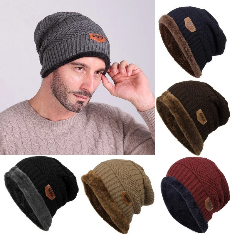 New Men's Winter Hat Fashion Knitted Black Hats Fall Hat Thick and Warm and Bonnet Skullies Beanie Soft Knitted Beanies Cotton
New Men's Winter Hat Fashion Knitted Black Hats Fall Hat Thick and Warm and Bonnet Skullies Beanie Soft Knitted Beanies Cotton
