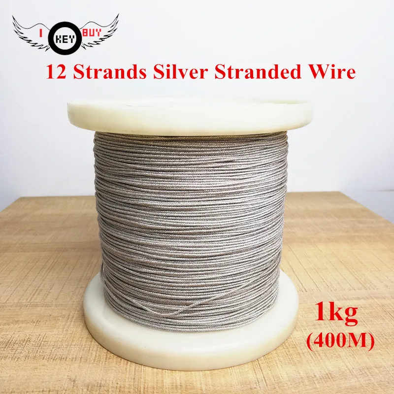 1kg/Lot High-quality Woofer Lead 12 Strands Silver Stranded Wire High Temperature Resistant Pure Copper Voice Coil Cable
1kg/Lot High-quality Woofer Lead 12 Strands Silver Stranded Wire High Temperature Resistant Pure Copper Voice Coil Cable