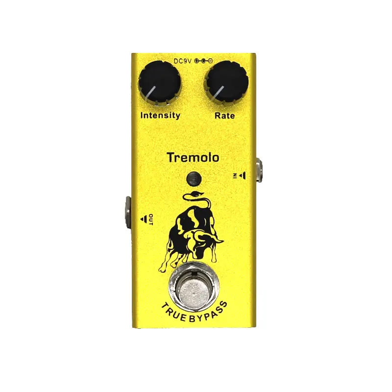 Педаль для гитарных эффектов Tremolo, интенсивность обхода, источник питания 9 В постоянного тока
Педаль для гитарных эффектов Tremolo, интенсивность обхода, источник питания 9 В постоянного тока