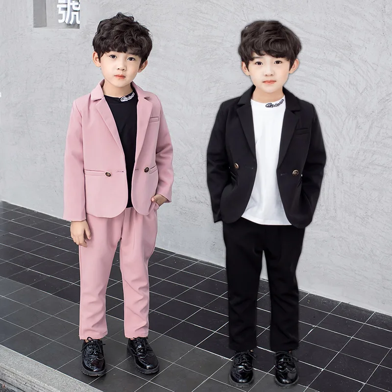 Boys Casual Suit Set 2020 Autumn Children's Party Birthday Performance Dress Costume Kids Blazer Pants 2PCS Clothing Sets
Boys Casual Suit Set 2020 Autumn Children's Party Birthday Performance Dress Costume Kids Blazer Pants 2PCS Clothing Sets