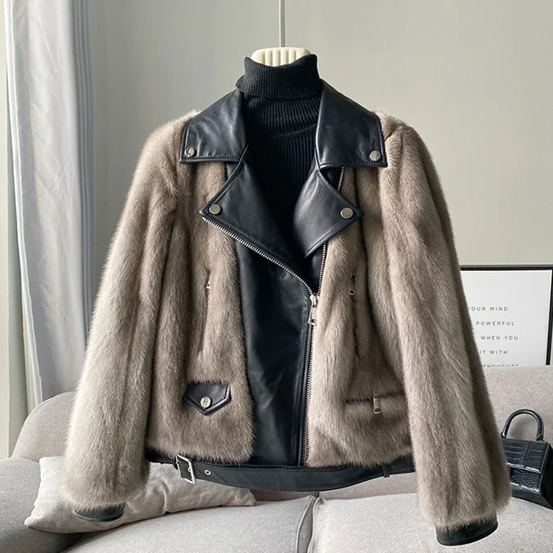 Winter Warm Clothes Women 100% Natural Real Mink Fur Coat Real Leather Jacket Genuine Sheepskin Female Black Mink Fur Jacket
Winter Warm Clothes Women 100% Natural Real Mink Fur Coat Real Leather Jacket Genuine Sheepskin Female Black Mink Fur Jacket