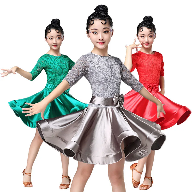 Girl Latin Dance Dress Ballroom Children Dance Costume Salsa 3 Colors Kids Red Tango Dresses Dancing Stage Performance Clothing
Girl Latin Dance Dress Ballroom Children Dance Costume Salsa 3 Colors Kids Red Tango Dresses Dancing Stage Performance Clothing