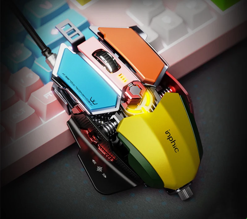 Игровая мышь Inphic PG6 для киберспорта, металлическая утяжеленная USB-мышь без привода, проводная макромышь
Игровая мышь Inphic PG6 для киберспорта, металлическая утяжеленная USB-мышь без привода, проводная макромышь