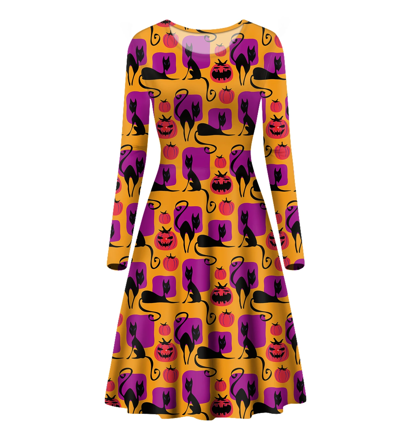 Christmas Party Dress Black Cat Pumpkin Printing Cloth Ladies Casual Dress O Neck Corset Long Sleeve Autumn Long Banquet Skirt
Christmas Party Dress Black Cat Pumpkin Printing Cloth Ladies Casual Dress O Neck Corset Long Sleeve Autumn Long Banquet Skirt