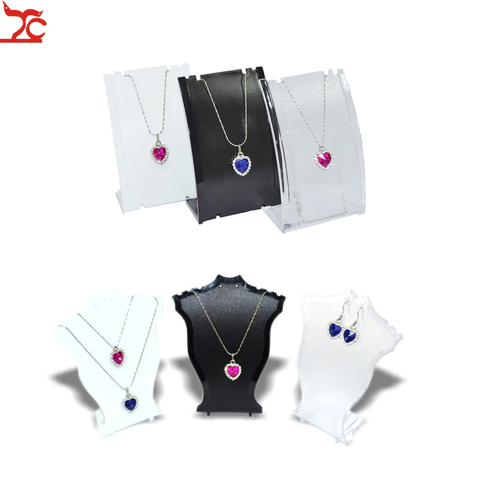 Mini Plastic Black White Clear Pendant Jewelry Display Rack Pendant Earring Holder Neck Bust Stand Stud Necklace Display Stand
Mini Plastic Black White Clear Pendant Jewelry Display Rack Pendant Earring Holder Neck Bust Stand Stud Necklace Display Stand