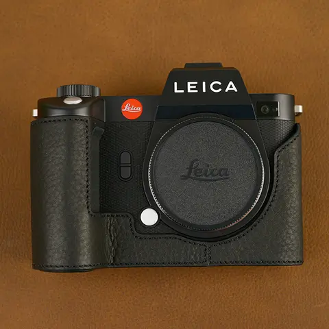 SL2-S Case Handmade Genuine Leather Camera case Half Body For Leica SL2 SL2-S Camera Bag Bottom Cover Handle Vintage Case