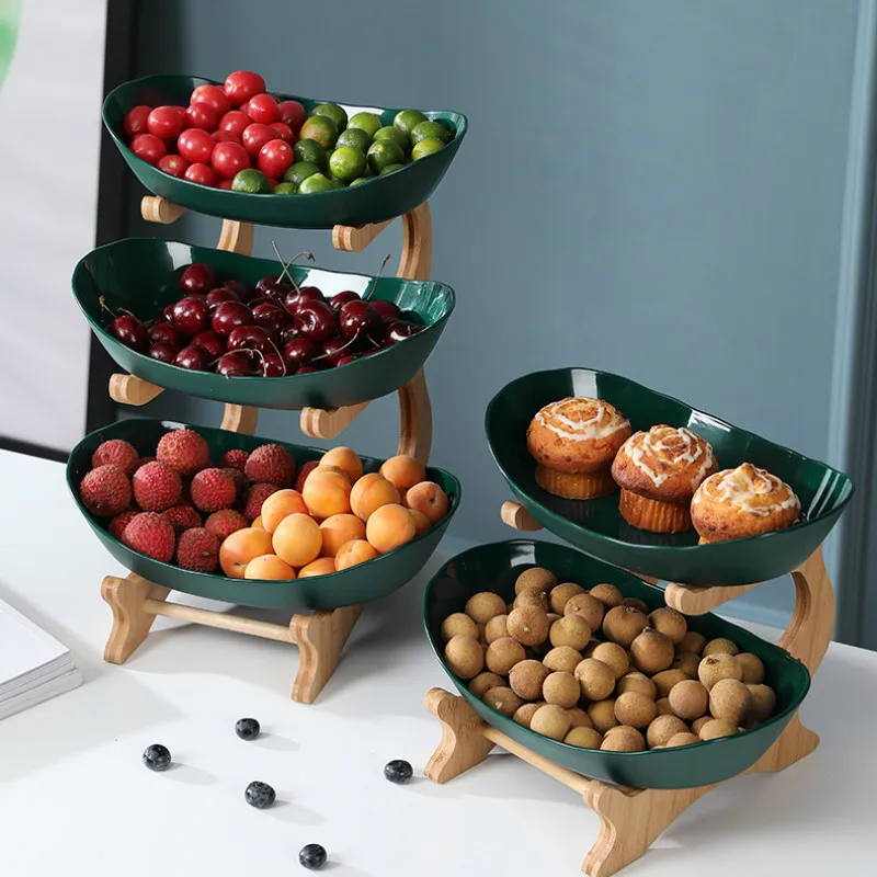 2/3 Tiers Fruit Plate with Wood Holder Snacks Candy Serving Plate Bowl Kitchen Organizer Rack Party Food Serving Display Tray
2/3 Tiers Fruit Plate with Wood Holder Snacks Candy Serving Plate Bowl Kitchen Organizer Rack Party Food Serving Display Tray